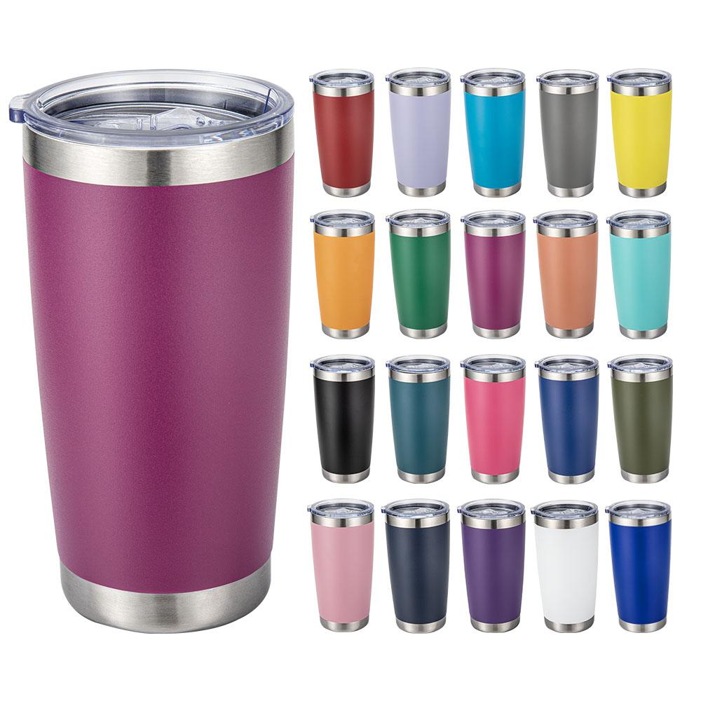 Custom Logo 20 Oz Multi-colored Stainless Steel Vacuum Insulated Tumbler Hot/cold Drink Beer Cup for Travel Coffee Mug
