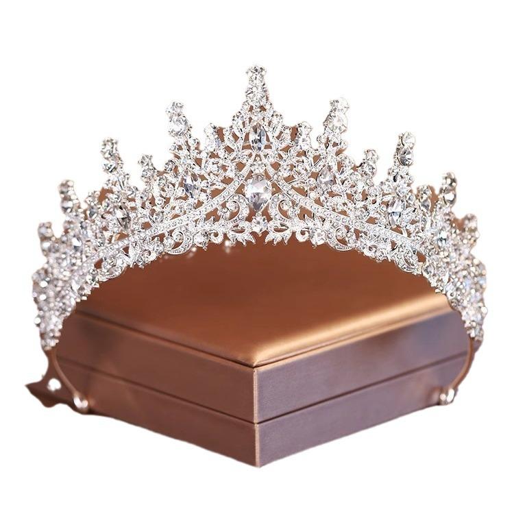 Crown Bridal Tiara Korean-style Atmospheric Wedding Hair Accessories Goddess's 18th-year-old Coming-of-age Ceremony Princess Birthday Crown