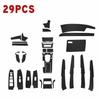 29Pcs 3D Carbon Fiber Style Car Interior Kit Cover Trim For 2008-12 Honda Accord