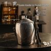 ZISIZ Double-Layer Stainless Steel Ice Bucket