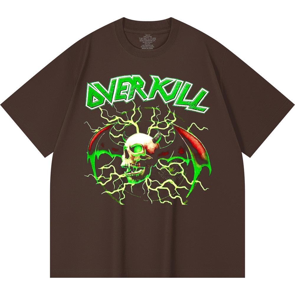 230 g/m² 100% Bavlna T-shirt Heavy Metal Rocková Kapela Tisk Populární Hudby Unisex Těžký Bavlněný T-shirt