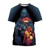 Magliette Grafiche Film Horror The Nun Stampa 3D Uomo/Donna Manica Corta Girocollo T-shirt Oversize Streetwear Harajuku Magliette Y2k Top