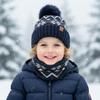 Børne Vinter Varm Strikket Sæt Pompon Hat Tørklæde Handsker 3-Deles Sæt Eller Enkelt Hue Vindtæt Ørebeskyttelse Til Drenge Piger Koldt Vejr Udendørs