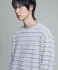 Mubeun Multi-Stripe Long Sleeve T-Shirt Gray