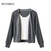 Northern Deer V-Neck French Wool Knitwear - Casual Women's Fashion, Versatile Two-Piece Design