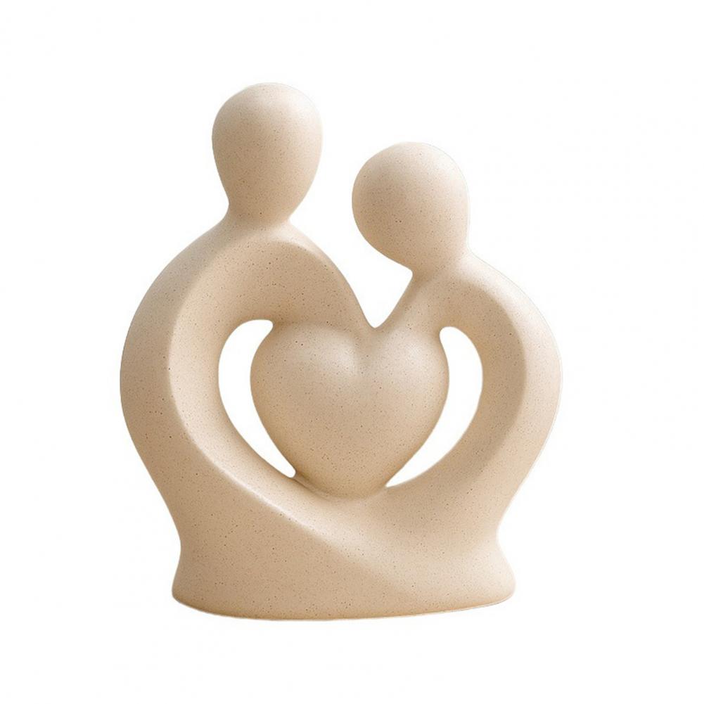 Couple Sculpture Couple Ornament Ceramic Couple Statue Hugging Figurine Lover Sculpture Wedding Anniversary Decor Valentines Day