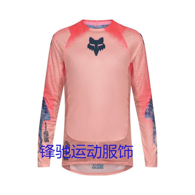 Herren Damen Mountainbike Radtrikot Langarm Schnelltrocknend Offroad Motocross Rennhemd