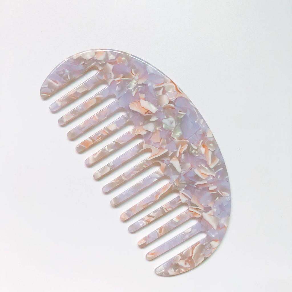 Pettini per capelli in acetato a denti larghi Antistatici Spazzola per capelli da massaggio Parrucchiere Colorato Salone di acconciatura Styling Accessori da viaggio