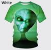 Summer 3D Printing Alien Pattern T-shirt Fashion Round Neck Short Sleeve Universe Neutral Casual T-shirt Source