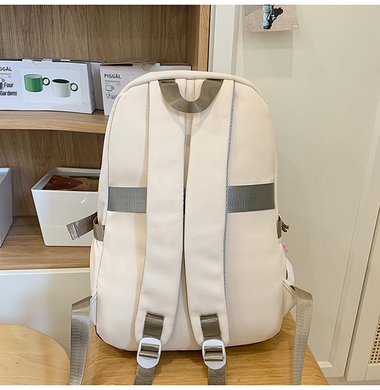 Korean-Style Cute Casual Backpack: Niche Design, Large Capacity, Fashionable Summer Schoolbag