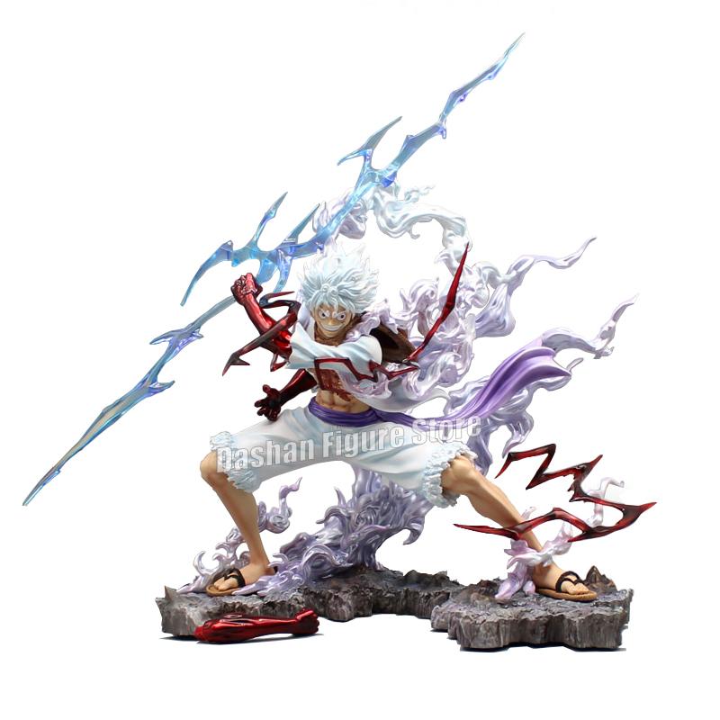 One Piece Figure Sun God Gear 5 Nika Luffy Action Figures 26cm Collection Decoration GK Thunderbolt Monkey D Luffy Model PVC Toy