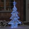 Christmas Tree with 160 LEDs Blue 150 cm Acrylic