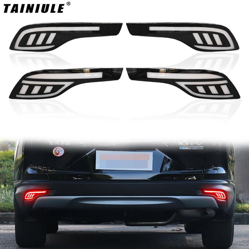 LED Sequential Turn Signal Brake Reflector Mod for 2017-2019 Honda CRV Rear Bumper
