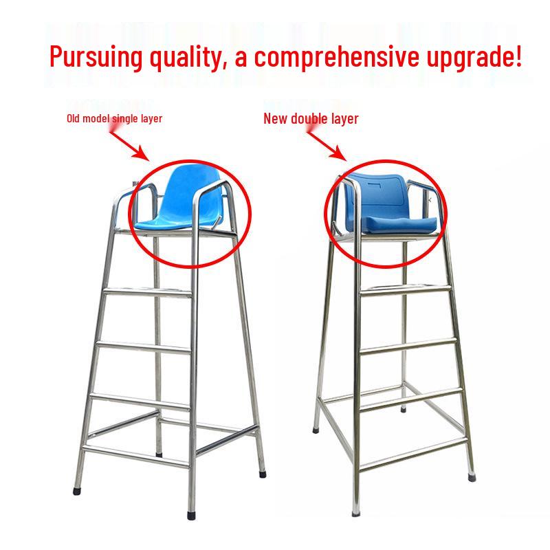 Stainless Steel Lifeguard and Referee Chair for Swimming Pools