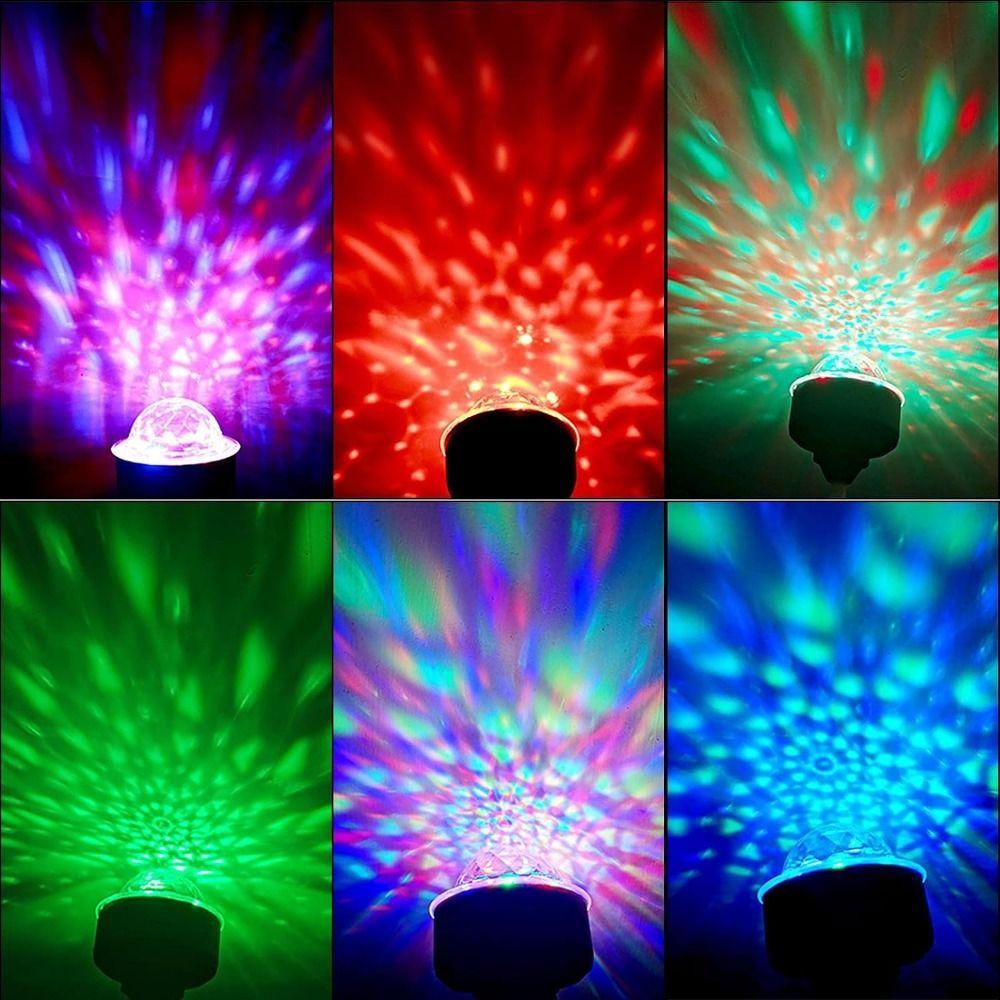 Colorful Disco Ball Party Light USB RGB Stage Lights Romantic LED Projector Light Party Decoration