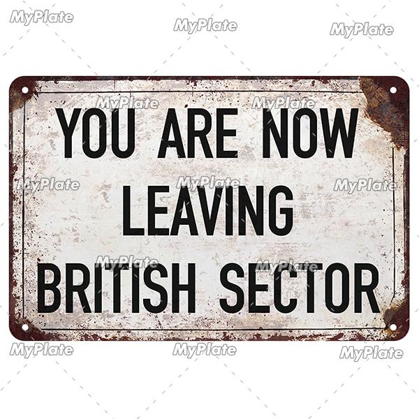 [MyPlate] German Vintage Vorsicsht Warning Metal Sign Plate Tin Sign Wall Decor For Bar Home Plaque Decoration Man Cave Poster