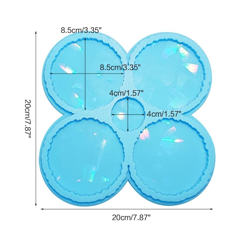Placemat Tray Molds DIY Coaster Molds Silicone Tray Molds Epoxy Resin Casting Molds for DIY Casting Home Decoration