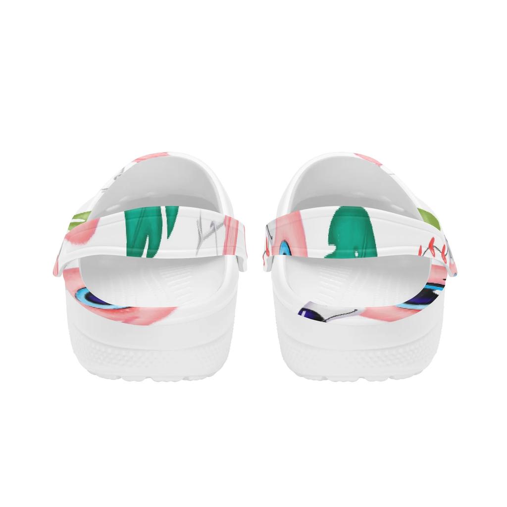 Men Women Colorful Printed EVA Casual Clogs Lightweight Soft Slip On Soft Shoes Lightweight Summer Sandals Soft Daily Wear