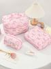 Simple Fresh Makeup Bag Large Capacity Multifunctional Cosmetic Storage Bag Portable Travel Toiletry Pouch for Cosmetics Brushes Toiletries Daily Use