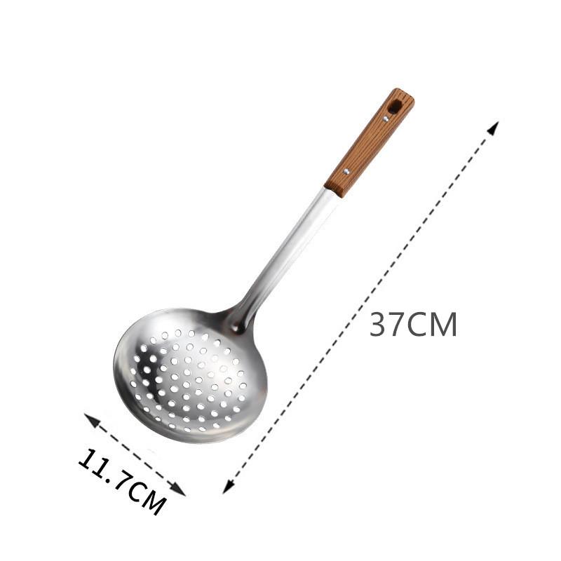 [HGS]Durable Stainless Steel Wok Spatula Long Handle Kitchen Gadgets Kitchen Cooking Utensil Set Rice Spoon Ladle Cooking Tools