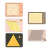 1/5Pcs Wooden Block Puzzle Challenge Game Disappearing Triangle Rectangle Rhombus Parallelogram Jigsaw Puzzle Game Educational Puzzle Toy