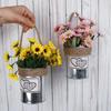 Wall-Mounted Iron Flower Pot Basket - Simple Balcony Decor