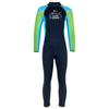 Kids Thermal Swim Jumpsuit Color Contrast Design Full Sleeve Zipper Closure Water Sport Outfit