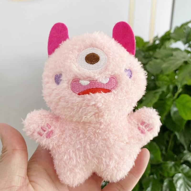 Monster Oneeyed Colorful Plush Toy Doll Keychain For Kids Bags Backpacks And