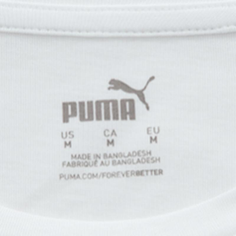Puma Short Sleeve Team Rise Logo Cotton Jersey 65870504