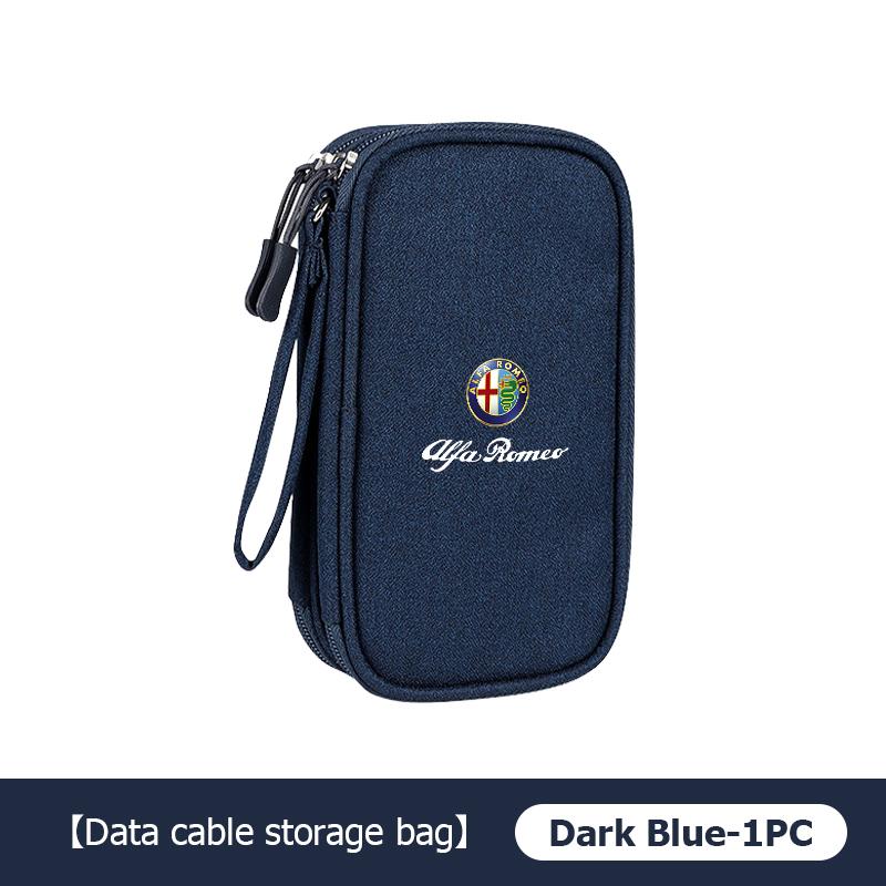 

2026 Hot Alfa Romeo For Alfa Romeo Oxford Cloth Car Styling Digital Data Line Box Travel Organizer Trunk Storage Bag Giulia 147