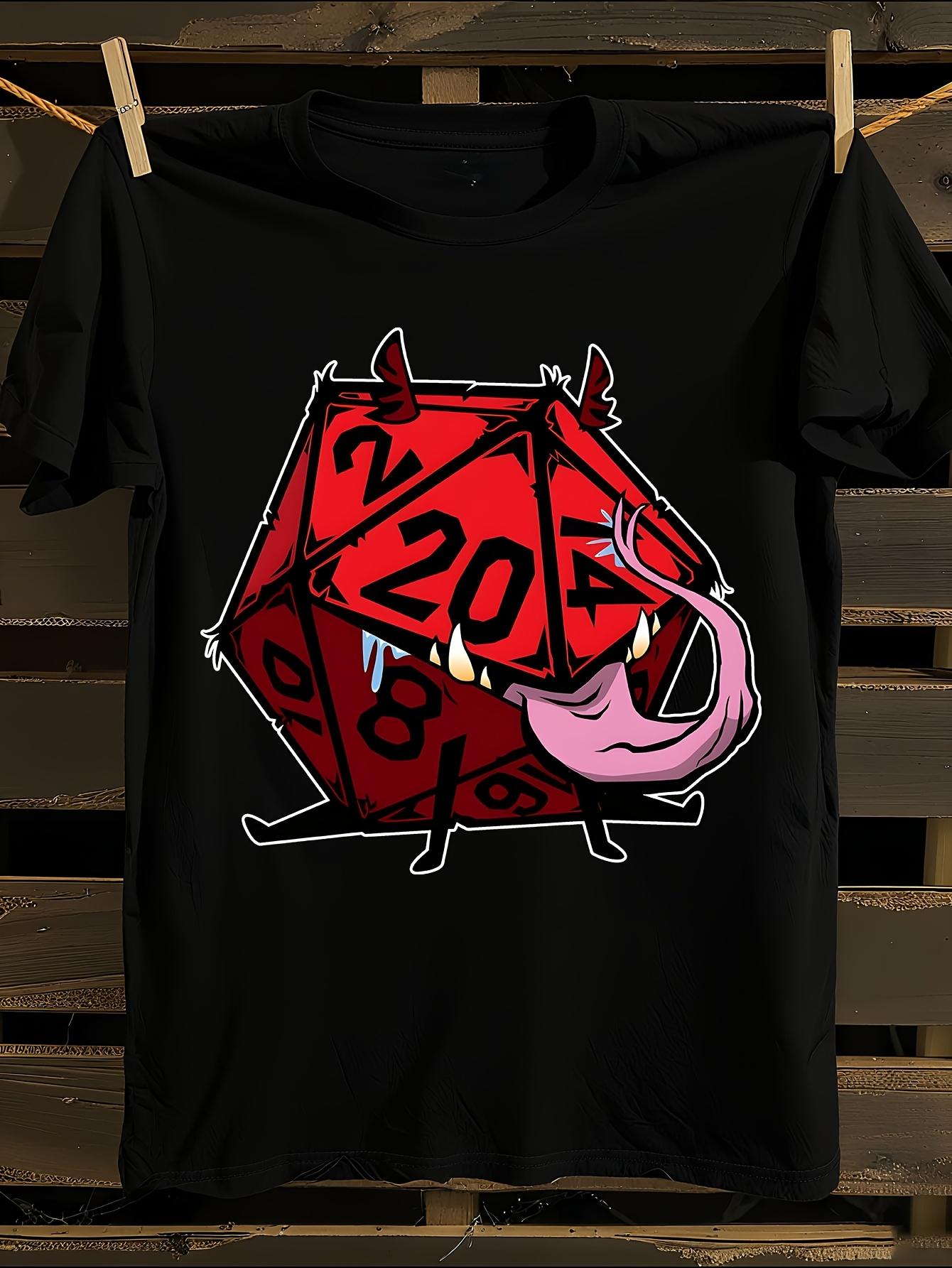DND D20 Dice Mimic Pup Tshirt XXL