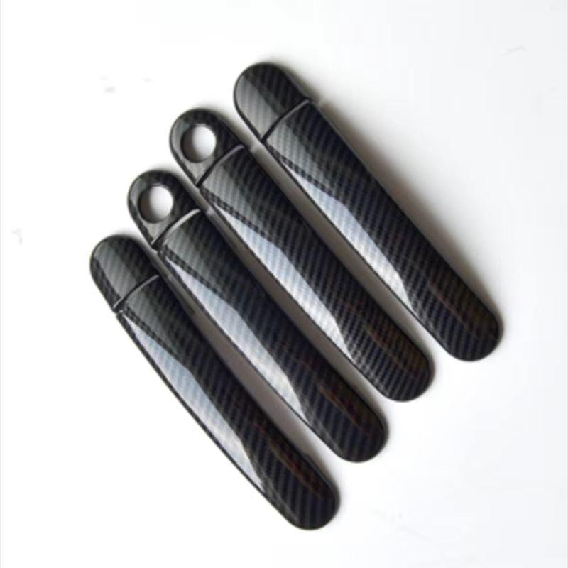 Door Handle Imitation Carbon Fiber Covers for VW Golf 4 MK4 Volkswagen Rabbit A4 1J 1997-2006 Car Accessories Styling Stickers