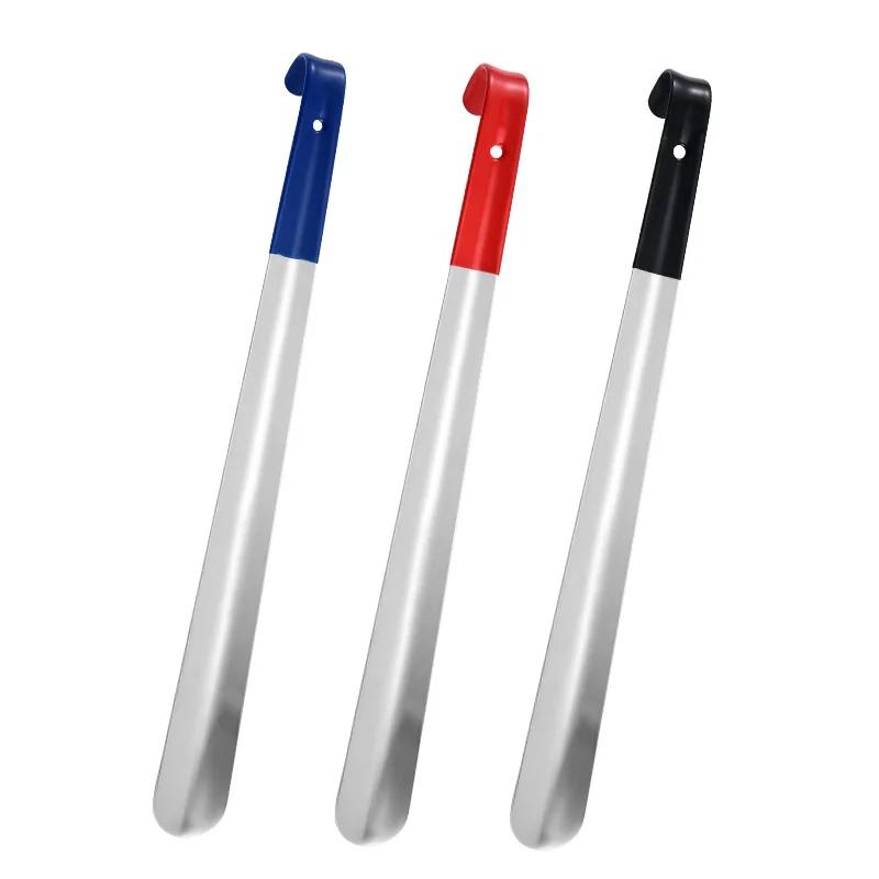1Pcs Long handled Shoe horns 46cm plastics Shoehorn pregnant woman elderly Shoe spoon home-use Lazy people Shoe spatula