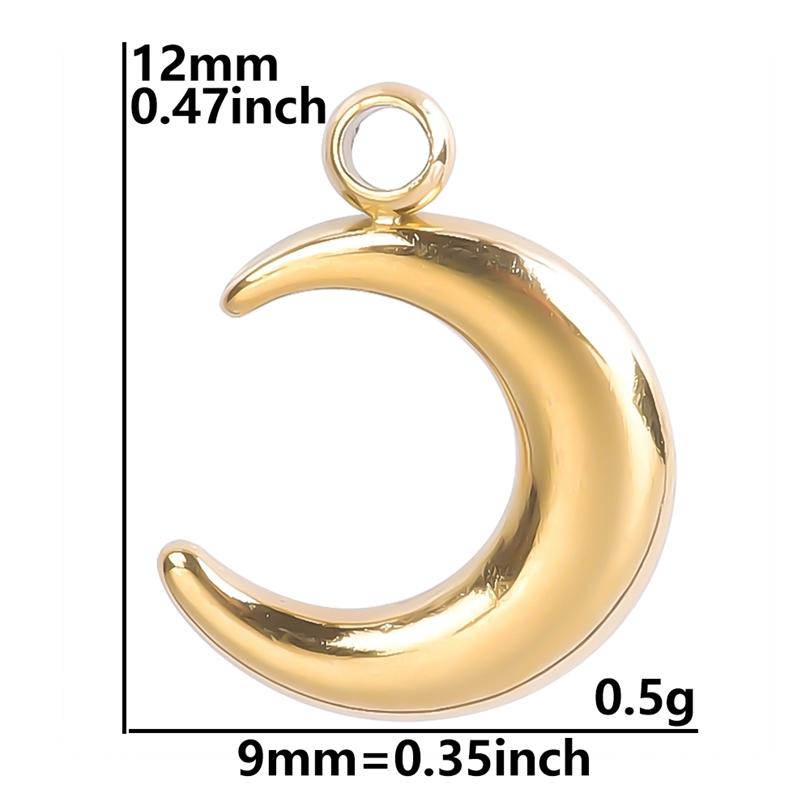 

5pcs/Lot Wholesale Sun Moon Animal Wolf Snake Charm Pendant Jewelry Making Necklace Earrings Materials Stainless Steel Pendants