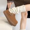 Thick-soled heightening Boken shoes, new winter shoes, warm fluffy shoes, cotton shoes, velvet snow boots
