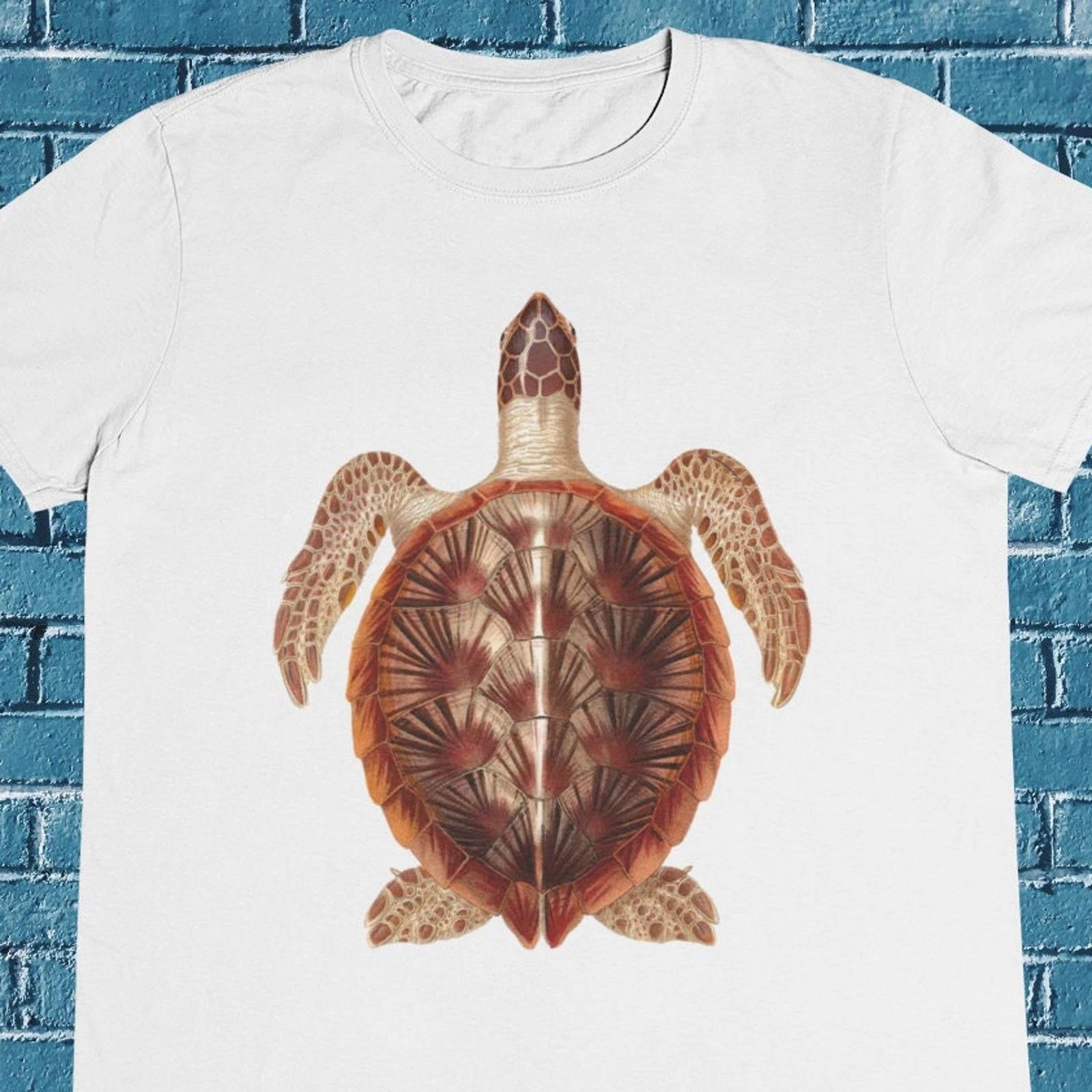 Men s and Women s T-shirts Sea Turtle T shirt - Sea Creatures - Loggerhead - Sea Turtle XXXXL