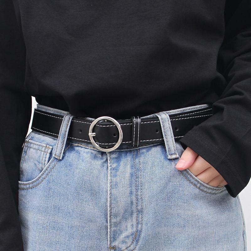 

Trendy Womens Denim Bottoms With Stylish Pu Belt Accent Ideal For Summer Outfits A70 Silver Black