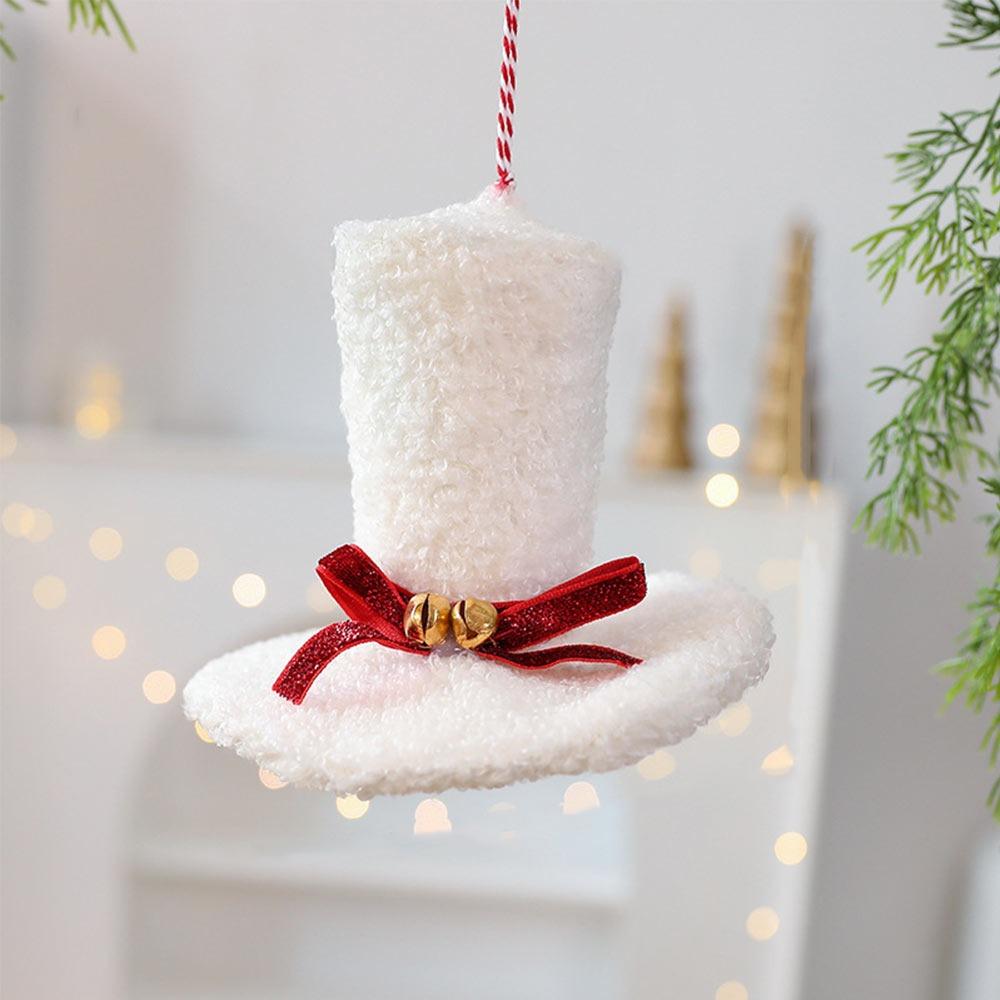 Multicolor Christmas Hanging Decoration Cloth Knitting Santa Coat Drop Ornament Drum Hat Hanging Scene Decoration Pendant