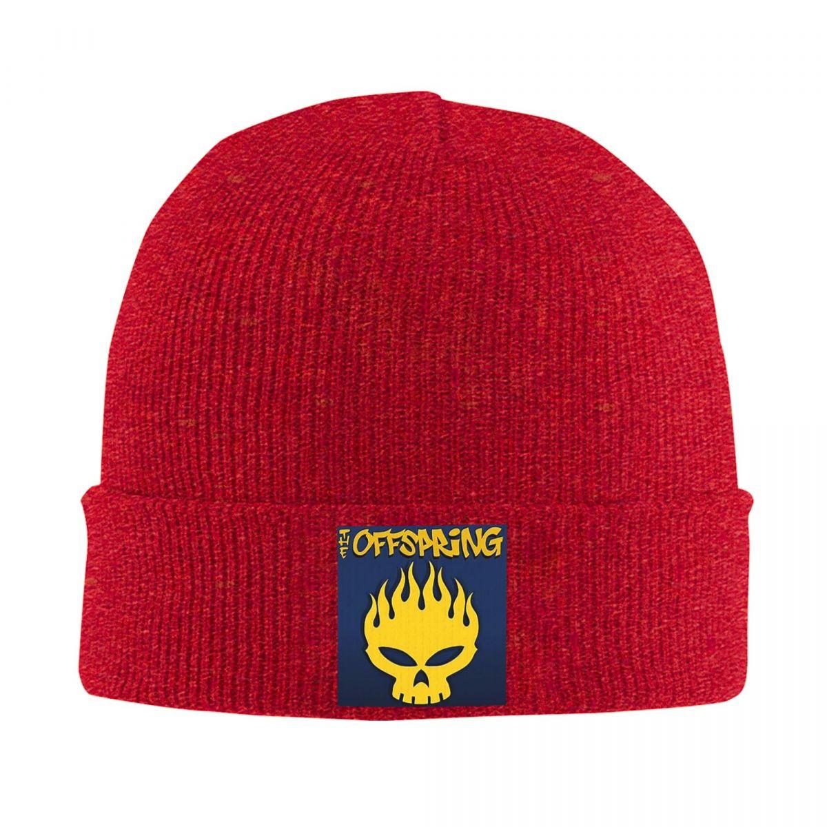 Punk The Offspring Warm Knitted Cap Winter Knit Bonnet Hat Skullies Beanies Hip Hop Caps for Unisex One Size
