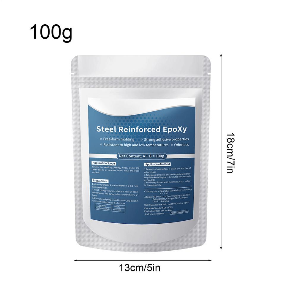 100g Waterproof Heat-Resistant Epoxy Putty, Strong Bonding Repair Clay for Metal & Crafts, Versatile Filler for Home Workshop