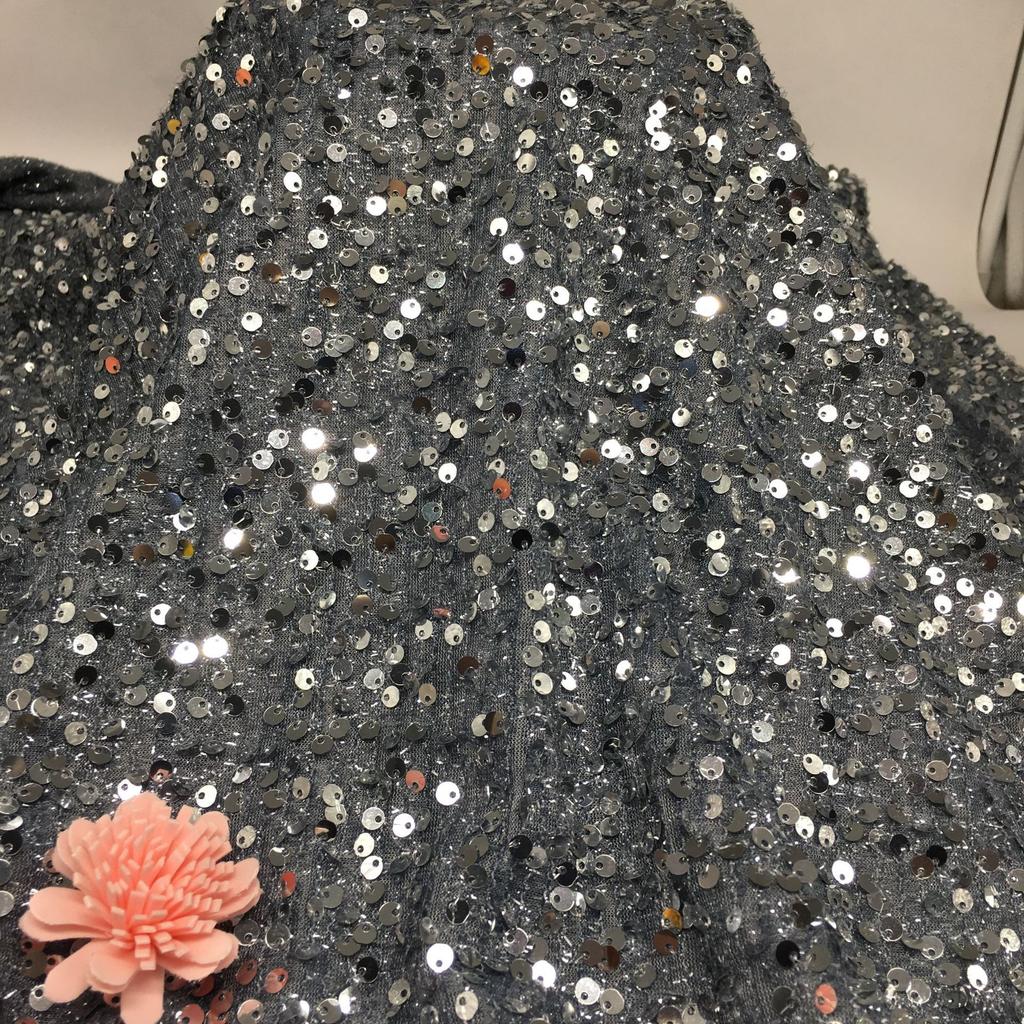 Technology Good Price 5MM Shine Ground Tulle Sequin Fabric Colorful Embroidered Sequin Fabric for Women Wedding Dress for Girls