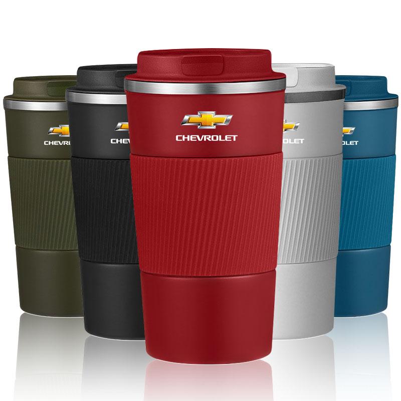 1 Stück Auto-Thermoskannen Kaffeetasse Reise Tragbar Isolierte Flaschen Für Chevrolet Spark Silverado Trailblazer Cruze Captiva Lacetti