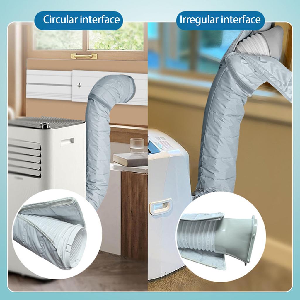 Thermal Insulated Air Conditioning Hose Sleeve Portable Air Conditioning Units Washable Vent Cover Adapter Sleeve