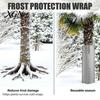 Fruit Tree Protection Wrap Palm Protector, Aluminum Foil Wrap, Trunk Guard with Outdoor Garden Insulation Drawstrings, Winter Cover for Cold