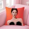Popular fashion Elegant Chinese DDilraba Dilmurat Cushion Cover Pillow Case Soft Friendly Fabric  Concealed Zipper