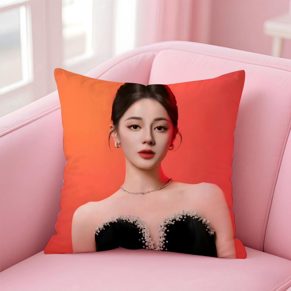 Popular fashion Elegant Chinese DDilraba Dilmurat Cushion Cover Pillow Case Soft Friendly Fabric Concealed Zipper
