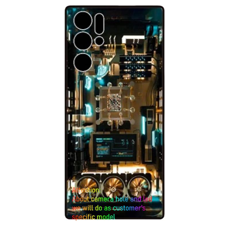 

Для ZTE nubia Red Magic 9 Pro 9 Pro Plus 10S Pro 10 Pro Plus 8 8s 7 7s 6 6s Pro 8 Pro Plus світлодіодний чохол-спалах зі скляною задньою кришкою RedMagic 11 ProPlus