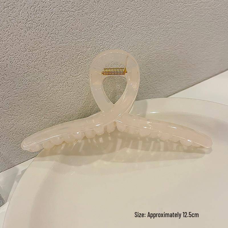 Корейская элегантная большая металлическая заколка-краб для волос для женщин - Заколка для волос в стиле «акула», головной убор