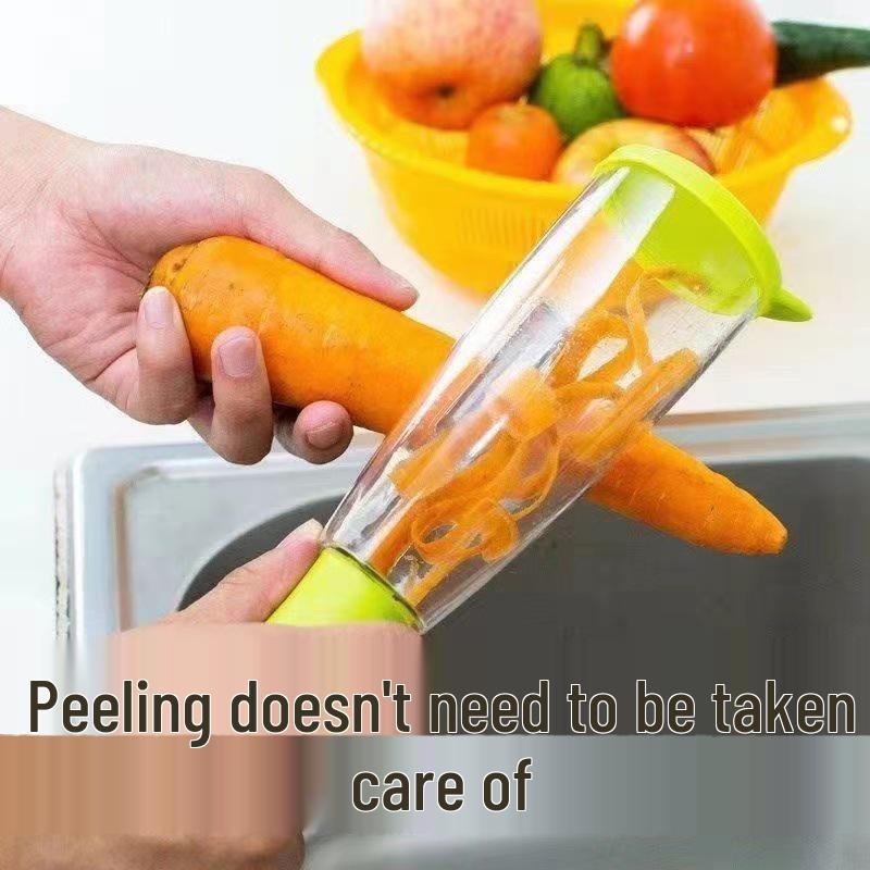 Multifunctional Stainless Steel Peeler & Paring Knife with Storage Box