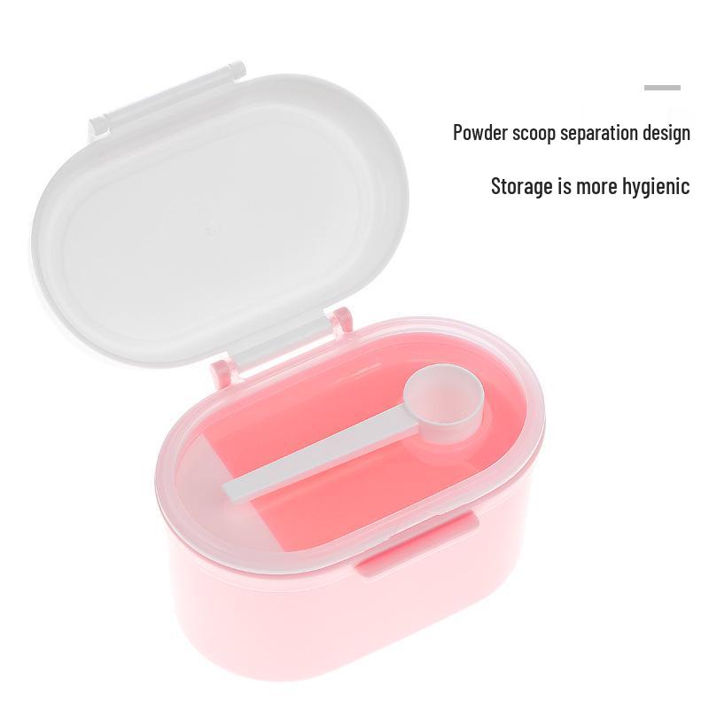 Portable Baby Formula Storage Box - Large Capacity, Sealed Compartments for Travel